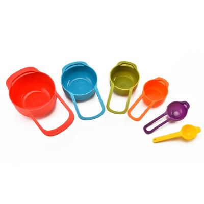 China 6 Pcs Sustainable / Set Stackable Combination Baking Doser Useful Colorful Eco-Friendly Plastic Set Kitchen Accessories Tools for sale