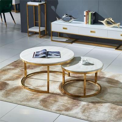 China Nordic simple modern simple natural marble coffee table small light luxury apartment living room sofa side table small tea table for sale