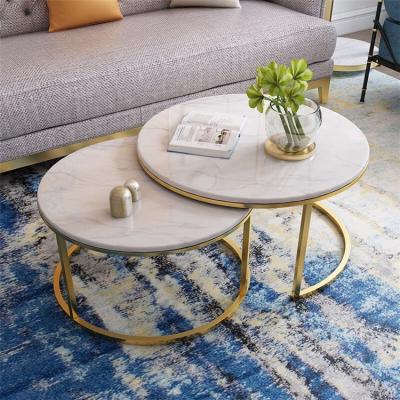 China Nordic creative natural marble large and small living room furniture coffe table coffee table, for sale