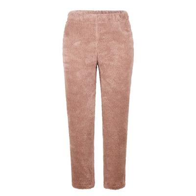 China Ladies Warm Fluffy Women's Long Pants Women's Sustainable Winter Fleece Pajamas PJ Pants Plus Size for sale