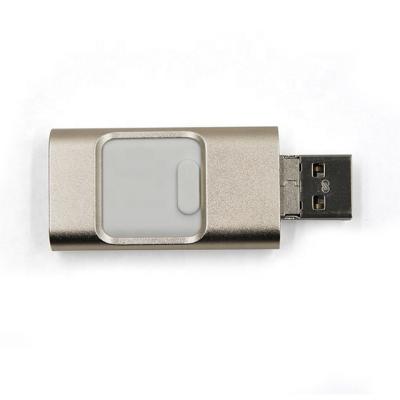 China Metal+ABS high quality usb otg flash drive 3 in 1 2 in 1 OTG usb memory sticks usb phone flash drive for sale