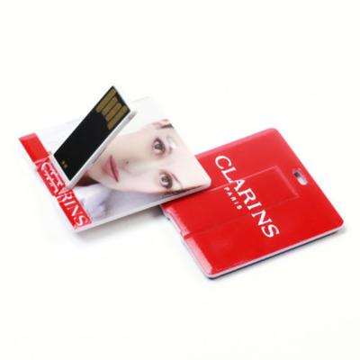 China Plastic Full Color Personalized USB Card 4GB USB Drives Flash Memory Sticks Pen Drive USB Business Card for sale