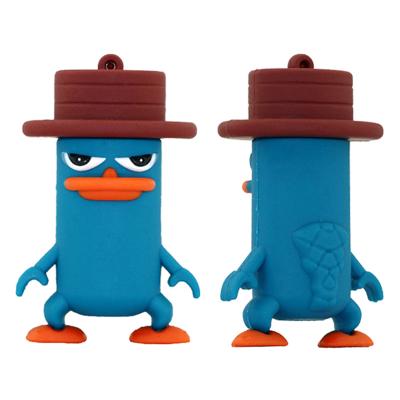 China Funny PVC Pendrive 4GB 8GB 16 64 Gigabyte Usb Flash Drive Fancy Cle Personalized Key Disk Platypus 32GB 128GB 256GB Memoria Memoria Stick for sale