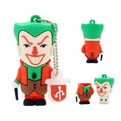 China PVC Joker Personalized Pendrive 128 64 8 Flash Clown U Disk Boy Gift Usb 128GB 256GB USB2 Gigabyte Drive 4GB 8GB 32GB 16GB Memoria Gigabyte Cle USB for sale