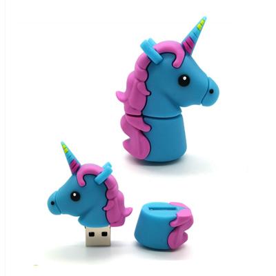 China Fast Speed ​​Data Saving USB PVC UNICORN Minions 8GB 16GB 64GB CREATIVE OEM Customized Gift Pendrive Key 2.0 Memory Stick 4GB 32GB Cute Animal Disk for sale