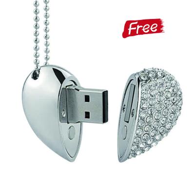 China Fashion Stylish and Portable Flash Gift 1GB 2GB 4GB 8GB 16GB 32GB Free Sample Jewelry Drive Memory USB Flash Crystal Usb 32GB for sale