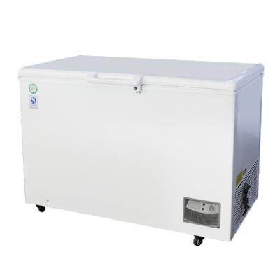 China 300L Supermarket Single Temp Single Door Horizontal Chest Freezer for sale