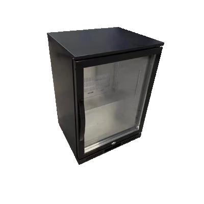 China Commercial Single-temperature Glass Door Mini Beverage Cooler Back Door Bar Single Glass Door Fridges for sale