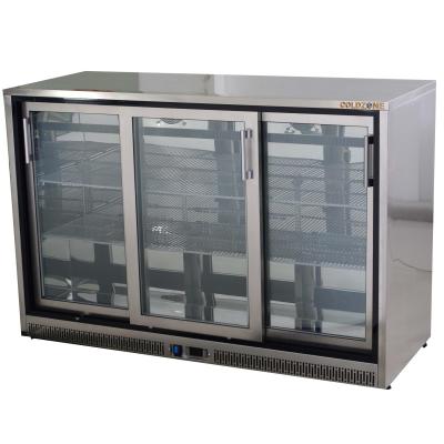 China Large Capacity Single-Temperature Rack Glass Door Refrigerators Beer Cooler Fridge for sale