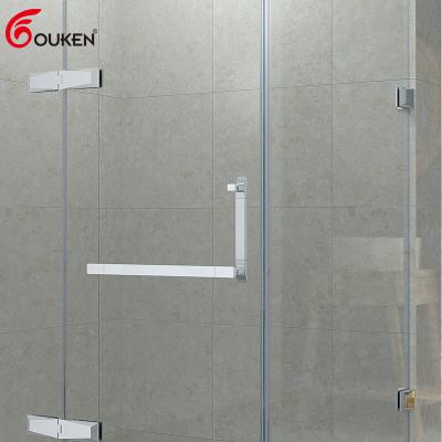 China Modern Modern Bathroom Back To Shower Enclosure Room Glass Pull Back Door Handle for sale