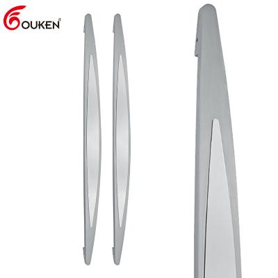 China Modern Manufacturer Modern Hotel Office Door Handle Large Aluminum Silver Aluminum Door Pull Handle for sale