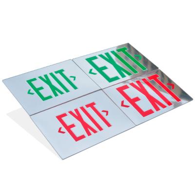 China Custom Supermarket Entrance and Exit Parts of Exit Sign Board and Emergency Light Display Boards Fire Safety Emergency Sign for On Board for sale