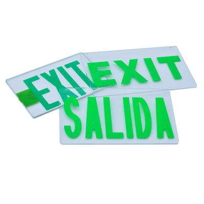 China Innovative Emergency Lighting Easy Installation Transparent Exit Sign For Emergency for sale