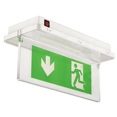 China For House China Price Design The New Combo Emergency Exit Illuminated Sign for sale