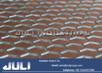 China hexagonal perforated metal for sale