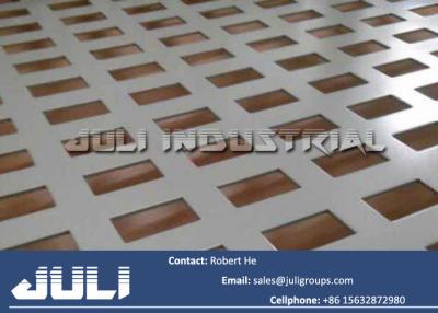 China galvanized perforated metal with square holes for sale