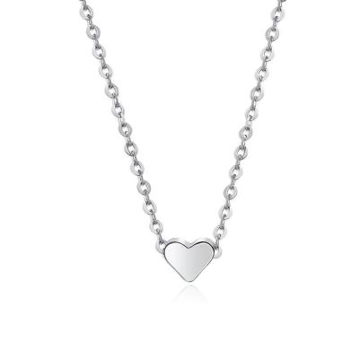 China CLASSIC Tiny Delicate Heart Necklace Stainless Steel Necklace Tasty Heart Necklace for sale