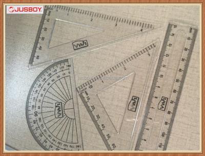 China Measure/study school/math geometry ruler set, protactor, triangular ruler for sale