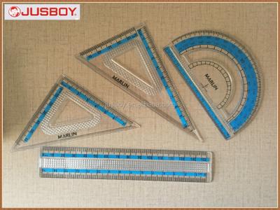 China Measurement/Crystal Type Study/Math Ruler Set For Math Study for sale