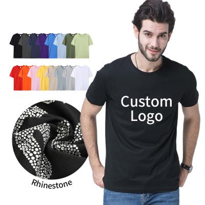 China Anti-wrinkle Wholesale Blank T Shirt Custom 100% Cotton t-shirt Printing logo for Mens  ironed and hot-pressed  t-shirt for sale