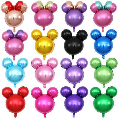 China New Designs 24inch Mickey Minnie Foil Balloons Luxury Hot Helium Inflated Mickey Main Balloons For Kid Toys Birthday Decoration for sale