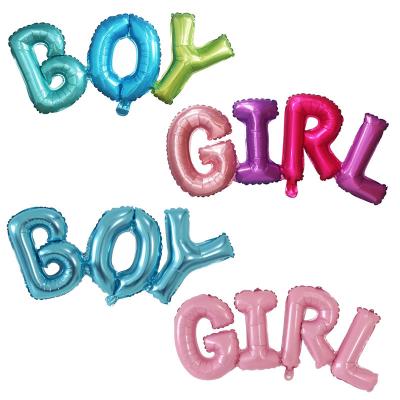 China Hot Sale Luxury Boy Girl Letter Foil Balloons For Birthday Party Or Baby Shower Gender Reveal Decoration for sale