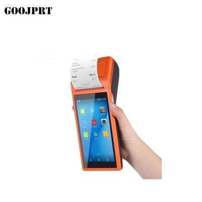 China 5.5 Inch Mini Mobile Ticket Printer PDA Android 8.1 Q8 Black And White POS Billing Machine for sale