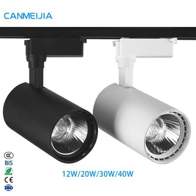 China 12W 20W 30W 40W Linear Magnetic Track System COB Mini Spotlight Zoomable Adjustable Spot Lamp Modern Focus Lamp Led Track Light, Track Light for sale