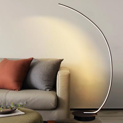 China Modern Modern Wooden Led Wooden Kona Arm Standing Floor Lamps Hotel Room Night Light Floor Lamp Stand For Living Room Bedroom for sale