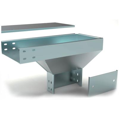 China Steel Pre-galvanized Steel Cable Trunking Tray With Cover for sale