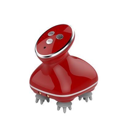 China Hot Selling Handheld Silicone Octopus Automatic Vibrating Electric Head Massager for sale