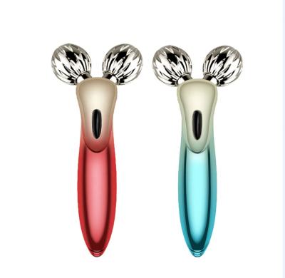 China Wholesale Double Heads V Face Lift Roller Balls Massager Skin Tightening Facial Massage Tool for sale