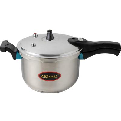 China Sustainable stainless steel pressure cooker with 3L/4L/5L/7L/9L/11L sizes for your option for sale