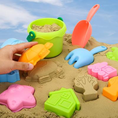 China 100% Eco-friendly Summer Beach Bucket Sand Kids Toys Folding Bucket Shovel Sand Toys Sand Set for sale