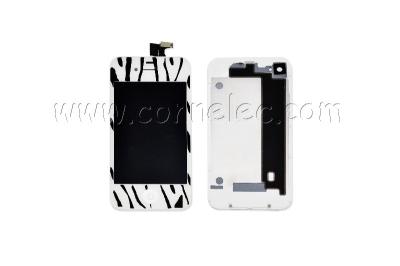 China Iphone 4S set of zebra LCD screen and back cover, repair parts Iphone 4S, Iphone repair for sale