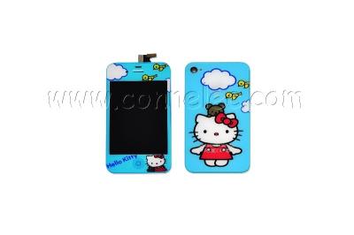 China Iphone 4S set of hello-kitty LCD screen and back cover, repair parts for Iphone 4S for sale