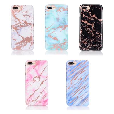 China Iphone 8(plus)/7(plus) TPU gilding marble case, Iphone 8(plus)/7(plus) protective TPU case, Iphone 8 plus accessories for sale