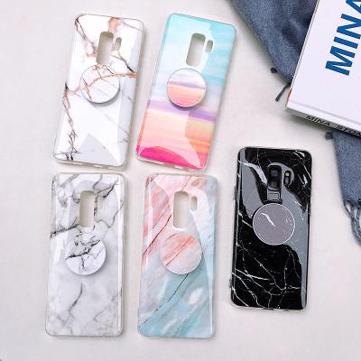 China Samsung & Huawei TPU marble case with holder, Samsung S7 edge TPU marble case with holder, Samsung Note 8 case for sale