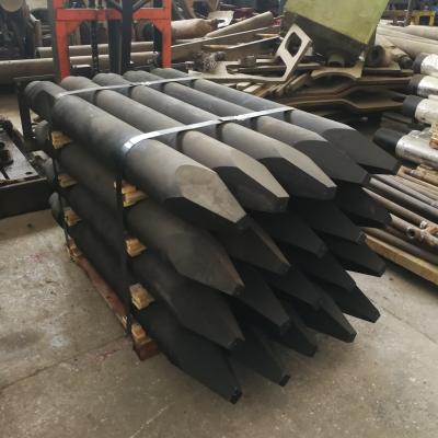 China Demolition hh150 hh300 hh500 hh752 hh1000 hh2000 hh3600 hh4500 HURRY hydraulic hammer breaker parts chisel mohel point for sale