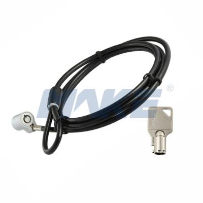 China MK805 Black Desktop Anti Theft Tubular Cable PC Notebook Key Lock for sale