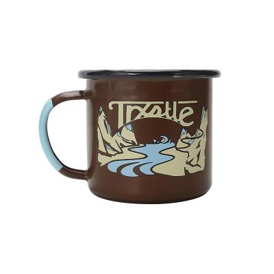 China Custom Wholesale Tea Fashion Logo Enamel Sublimation Coffee Water Cups Cups Eco - Friendly for sale