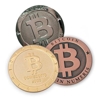 China China Souvenir Custom Metal Bitcoin Commemorative Bitten Coin for sale