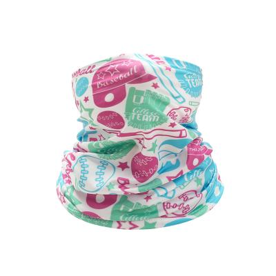 China Wholesale Custom Logo Printed Decoration Polyester Kids Sports Head Cuff Outer Tube Neck Scarf Thick Leather Bandana for sale