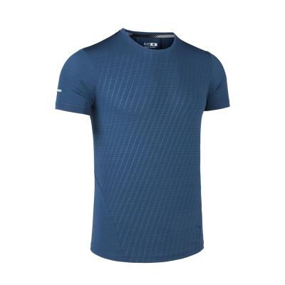 China Wholesale-QUICK-DRY QUICK-DRY Wholesale Silk Short Men's Summer Ice Customization Neck Casual Men's T-shirt Running for sale