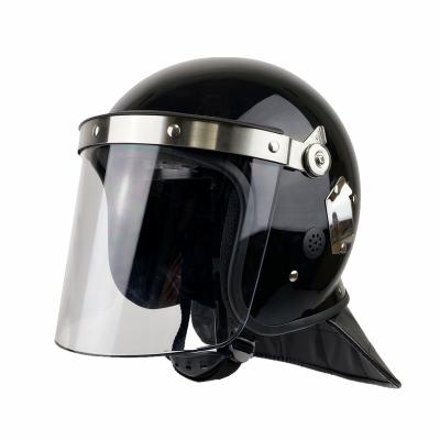 China Anti Riot Police Safety Full Face PC L-Shape Visor Sun Visor Helmet for sale