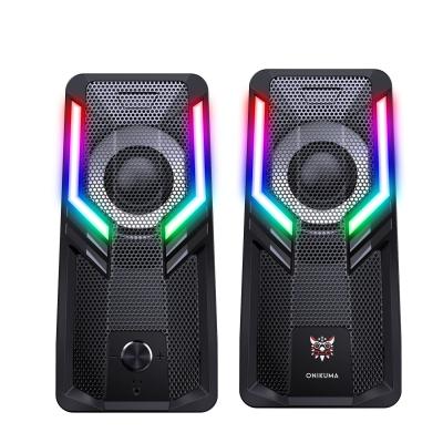 China Computer Accessory Onikuma G6 RGB Wireless Subwoofer Led Lightweight Subwoofer Usb Speaker Computer Touch Control Stereo Gaming for sale