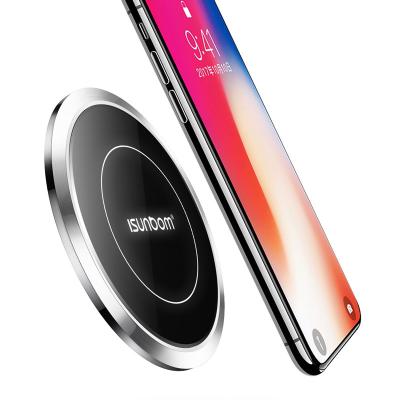 China Mobile Phone Pad 10w Good Quality Fast Charging Wireless Charger For iPhone 11 for sale