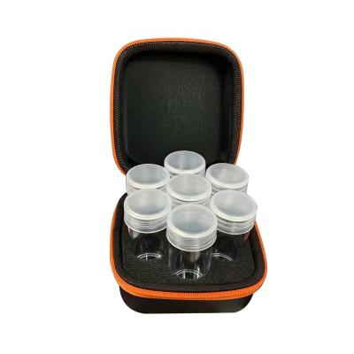 China Single Dot Diamond Bag EVA Storage Bag Transparent Bottle 7 Bottles Diamond Painting Painting Storage Box for sale