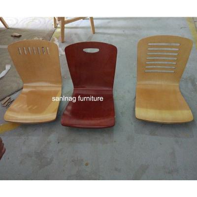 China Removable Stackable Cover K/D Plywood Bent Parts Laminated Chair For Dining Seat for sale