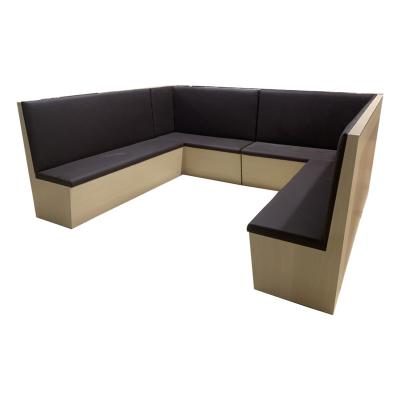 China Modern High Quality Fast Food Leather Sofa Furniture Restaurant Booth for sale